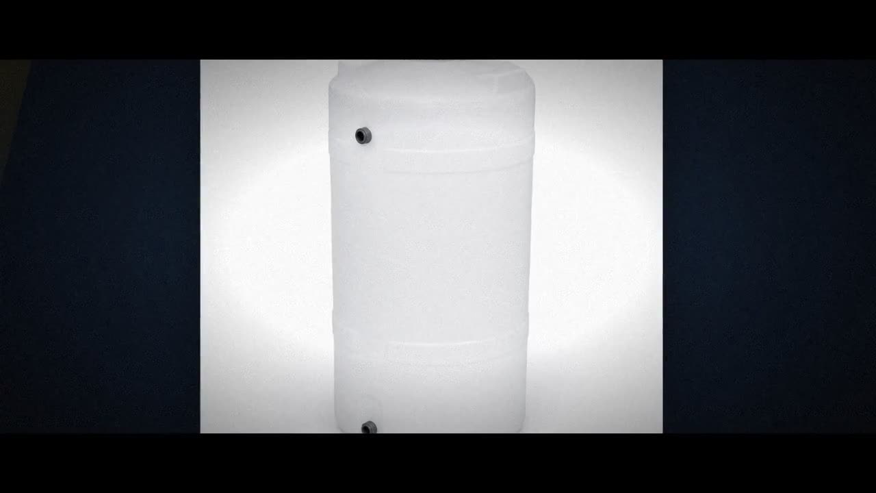 250 Gallon Plastic Vertical Water Storage Tank in Green video