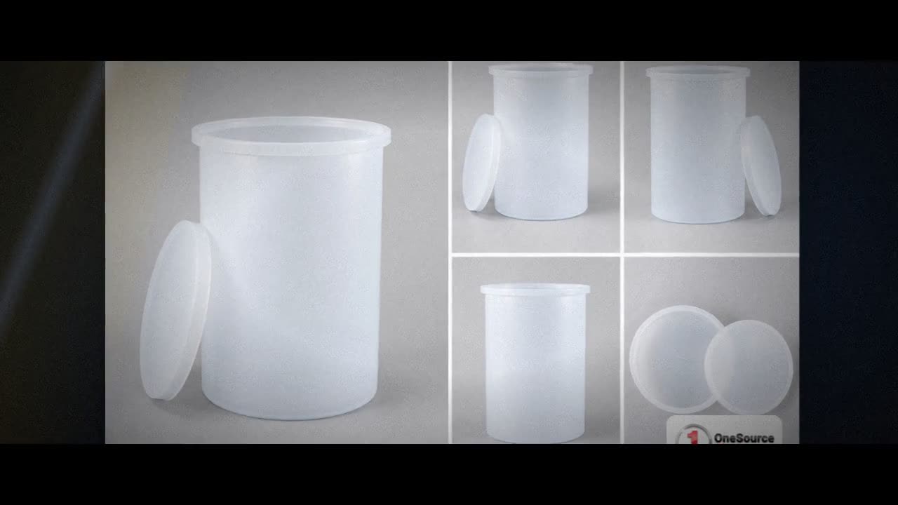 Chem-Tainer 155 Gallon Plastic Open Top Batch Storage Tank with Cover video