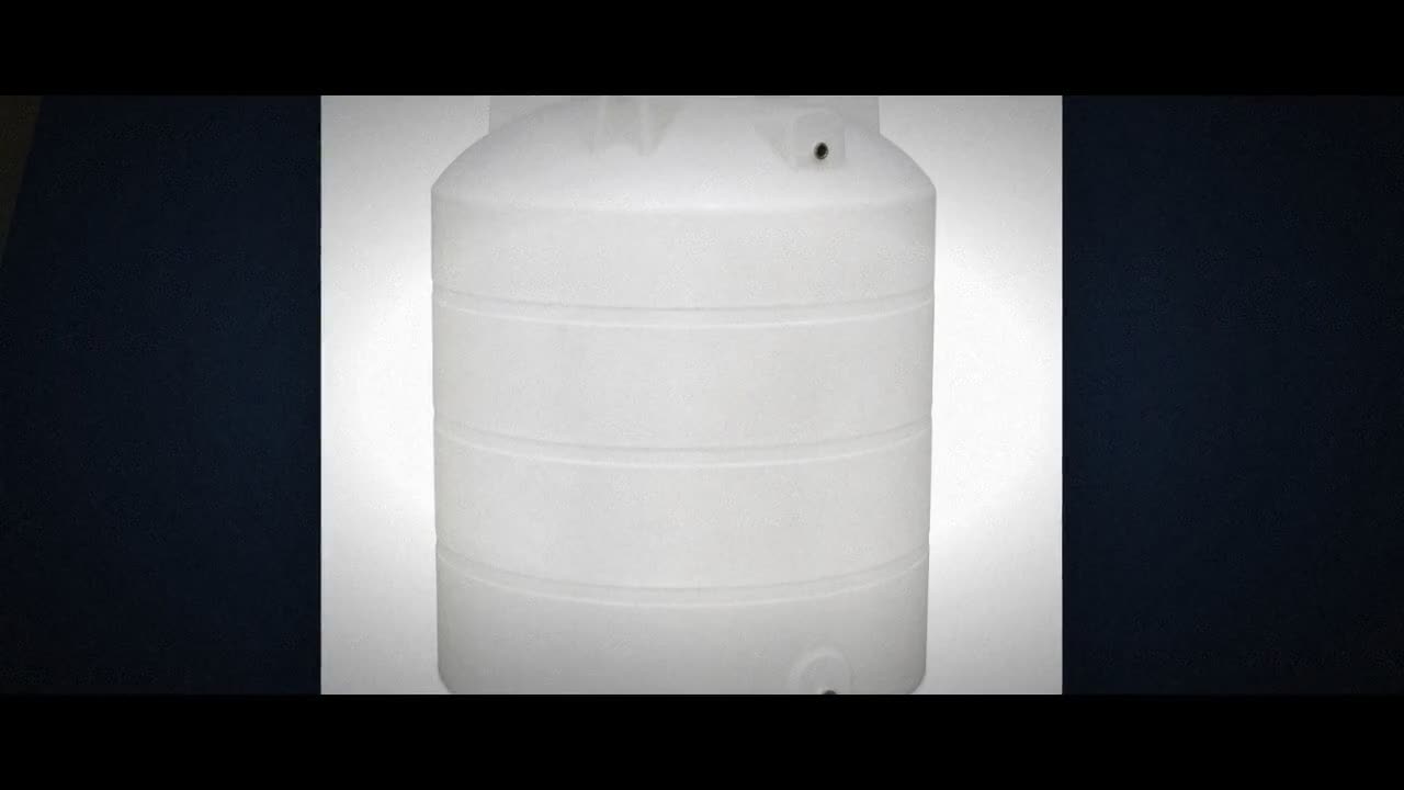 4000 Gallon Plastic Vertical Water Storage Tank in Green video