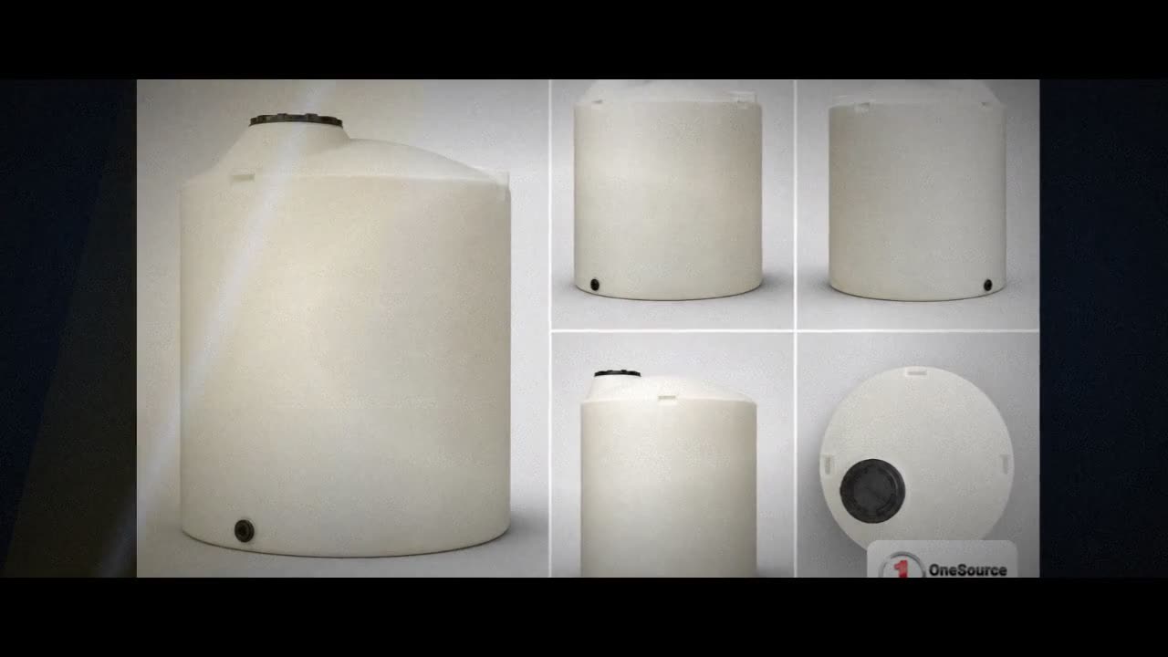 Chem-Tainer 4500 Gallon Plastic Vertical Liquid Storage Tank video