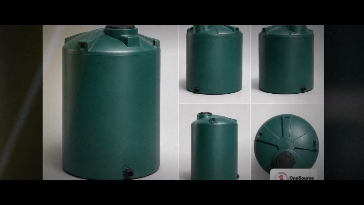 Chem-Tainer 4500 Gallon Green Vertical Water Storage Tank video