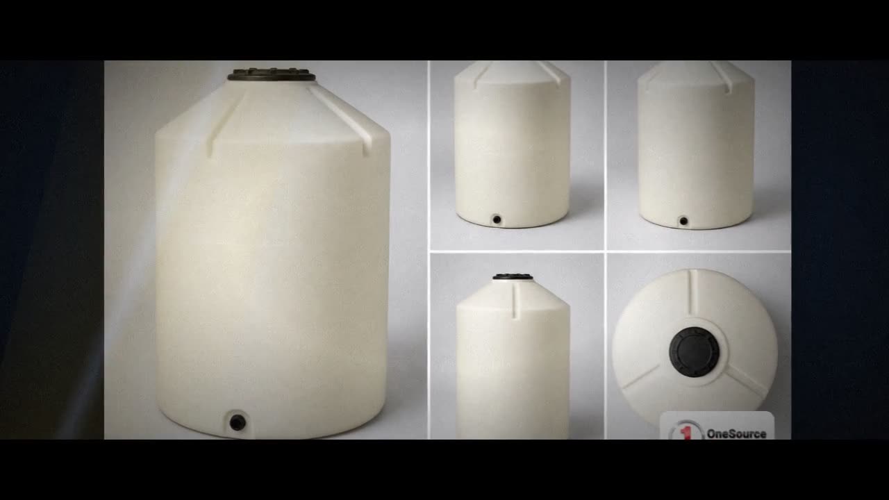 Chem-Tainer 300 Gallon Plastic Vertical Liquid Storage Tank video
