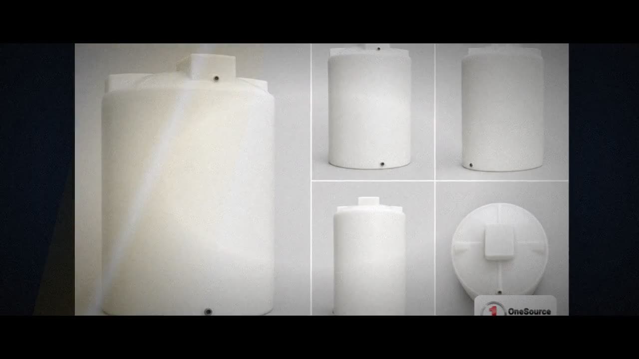 Chem-Tainer 300 Gallon Plastic Vertical Water Storage Tank in White video