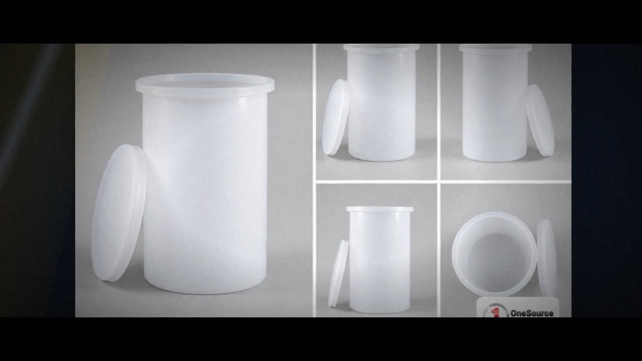Chem-Tainer 650 Gallon Plastic Open Top Batch Storage Tank in White video