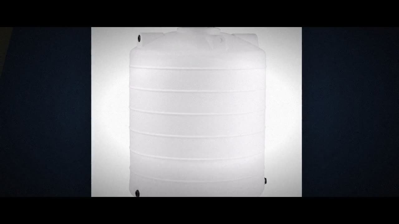 5000 Gallon Plastic Vertical Water Storage Tank in White video