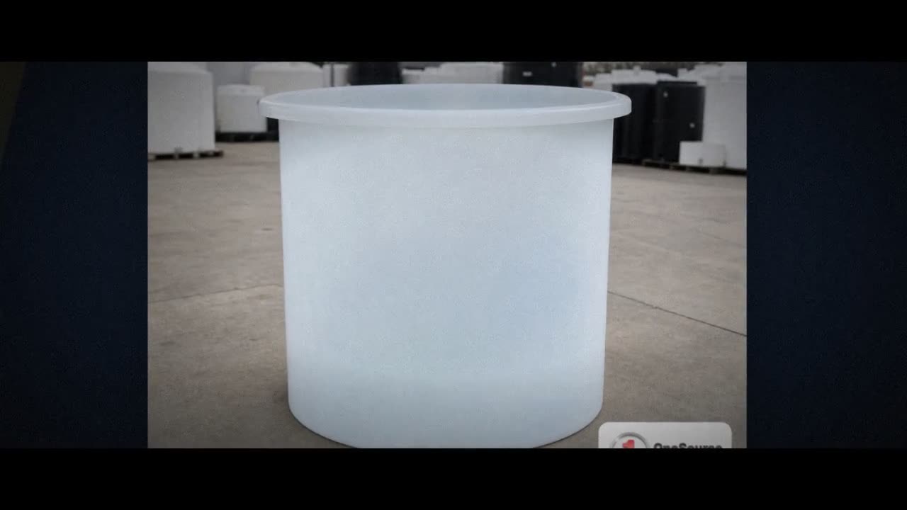 Chem-Tainer 700 Gallon Plastic Open Top Batch Storage Tank video