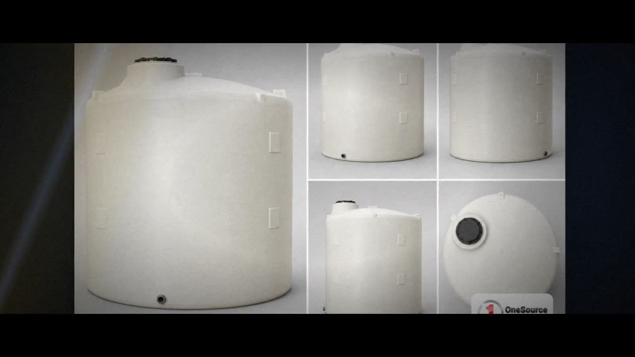 Chem-Tainer 6400 Gallon Plastic Vertical Liquid Storage Tank video