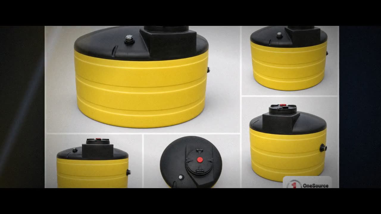 Chem-Tainer 385 Gallon Plastic Vertical Double Wall Waste Oil Tank wit video