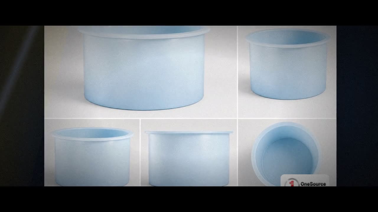 Chem-Tainer 675 Gallon Plastic Open Top Batch Storage Tank video