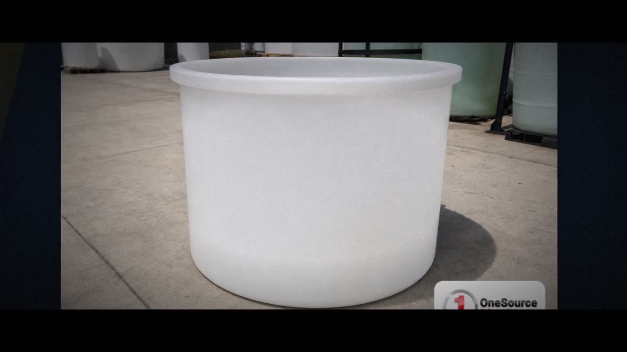 Chem-Tainer 800 Gallon Plastic Open Top Batch Storage Tank video