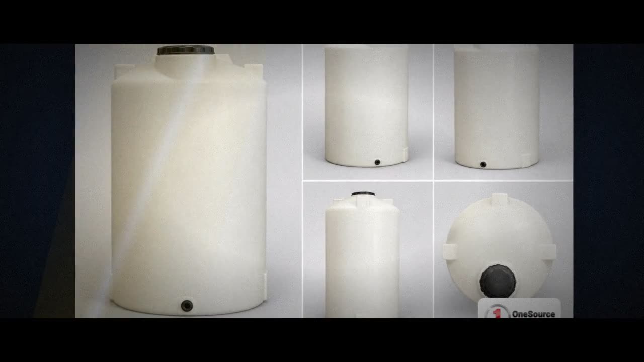 Chem-Tainer 850 Gallon HDPE Vertical Liquid Storage Tank video