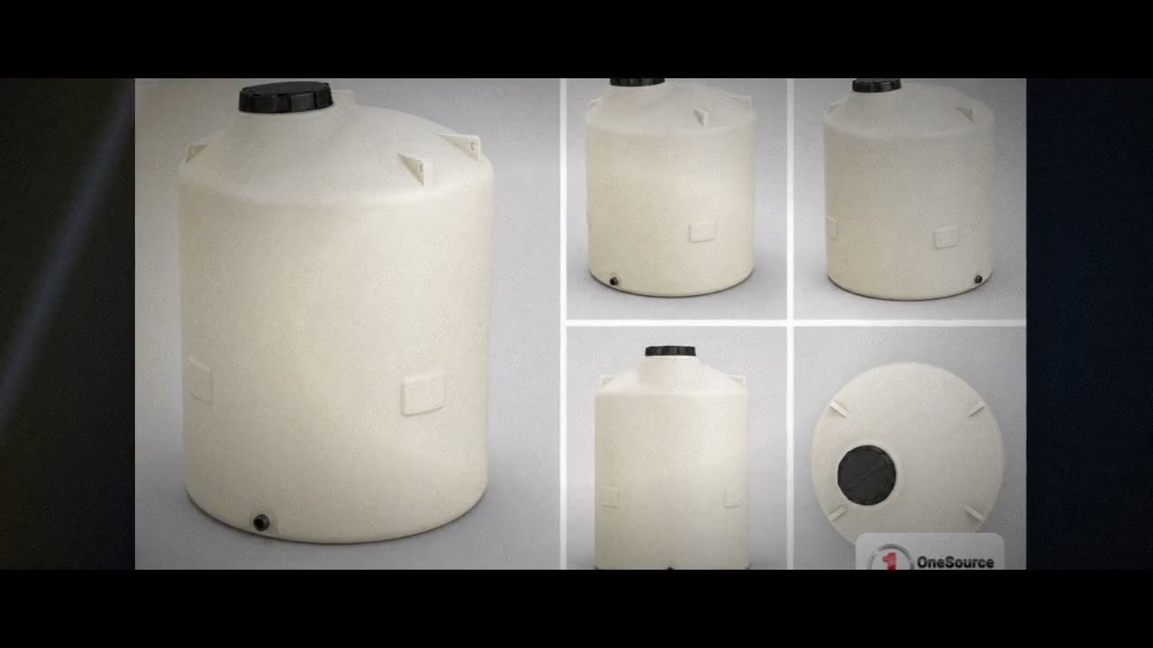 Chem-Tainer 850 Gallon Plastic Vertical Liquid Storage Tank video