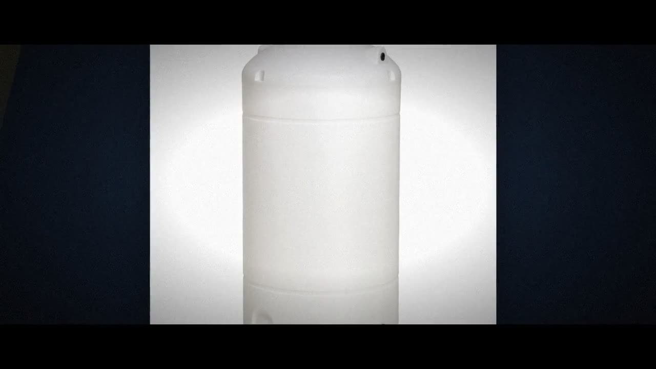 850 Gallon Plastic Vertical Water Storage Tank in White video