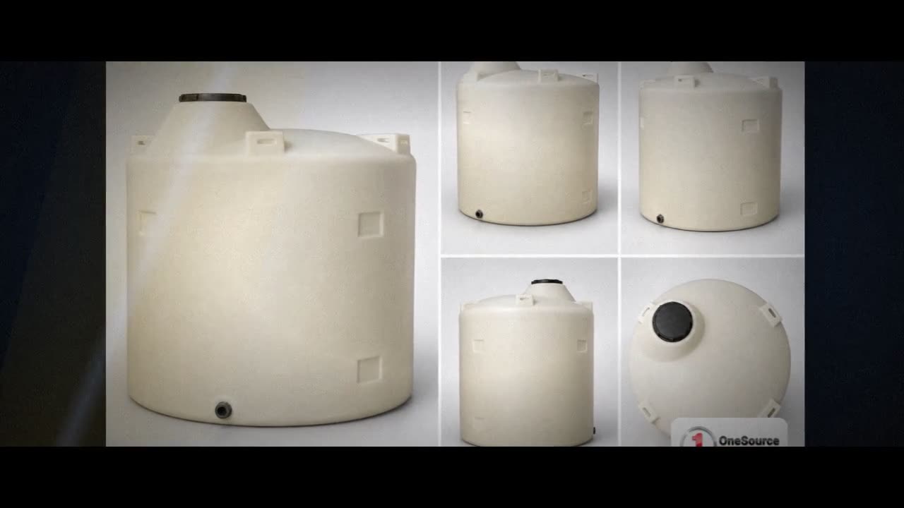 Chem-Tainer 1700 Gallon Plastic Vertical Liquid Storage Tank video