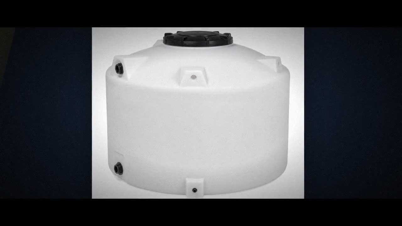 1700 Gallon Plastic Vertical Water Storage Tank in White video