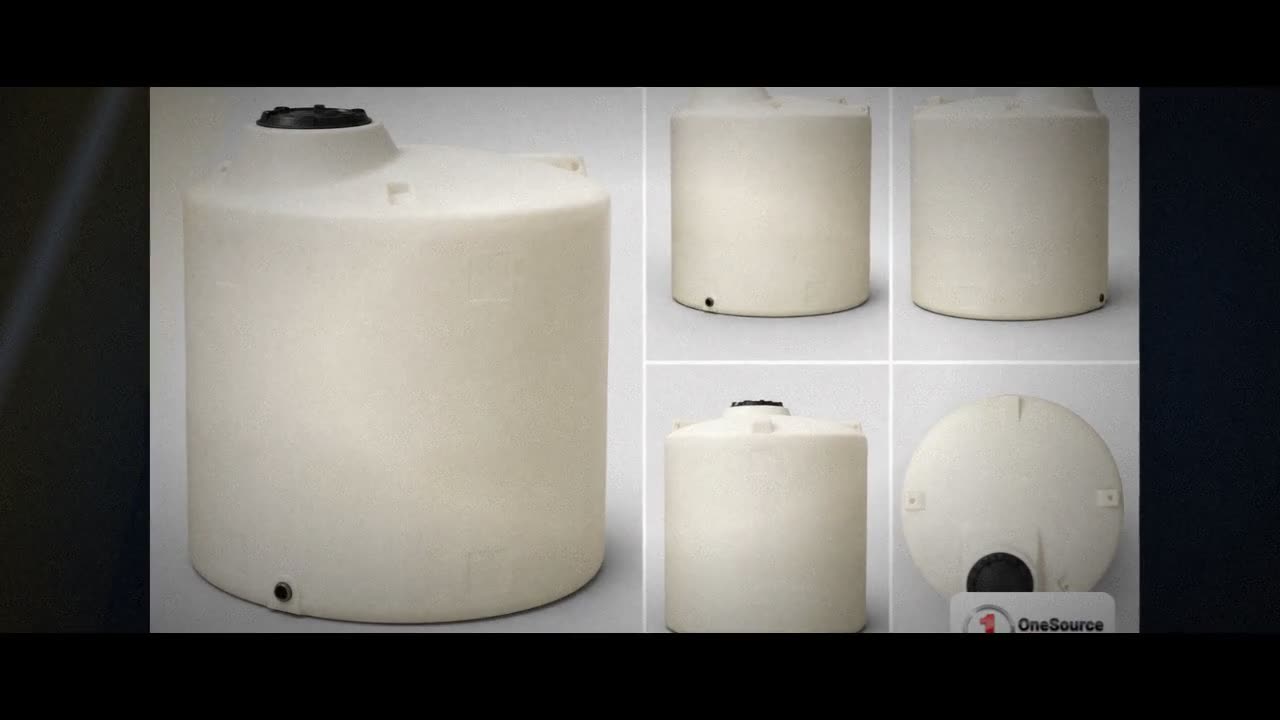 Chem-Tainer 2200 Gallon Plastic Vertical Liquid Storage Tank video