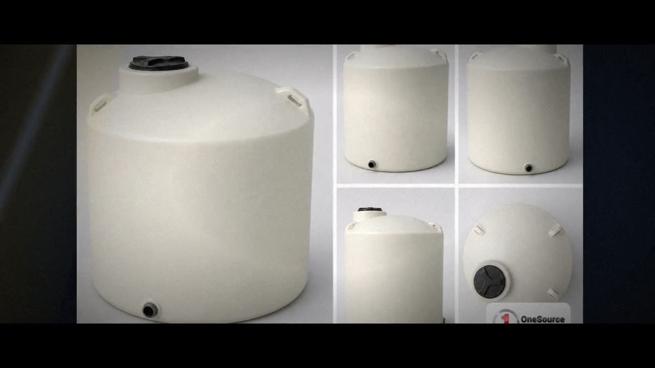 Chem-Tainer 1550 Gallon Plastic Vertical Liquid Storage Tank video