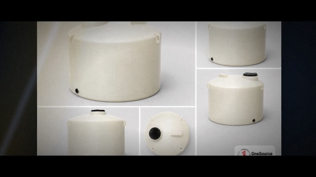 Chem-Tainer 1550 Gallon Plastic Vertical Liquid Storage Tank video