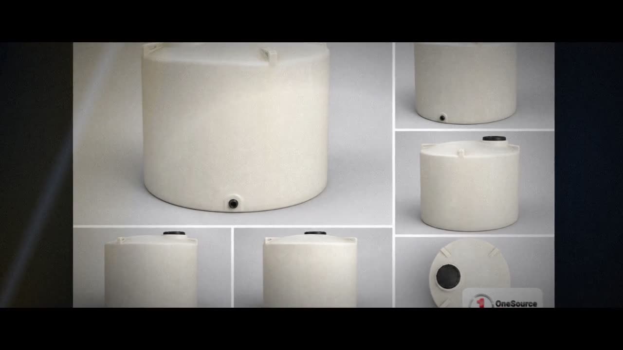 Chem-Tainer 2100 Gallon Plastic Vertical Liquid Storage Tank video