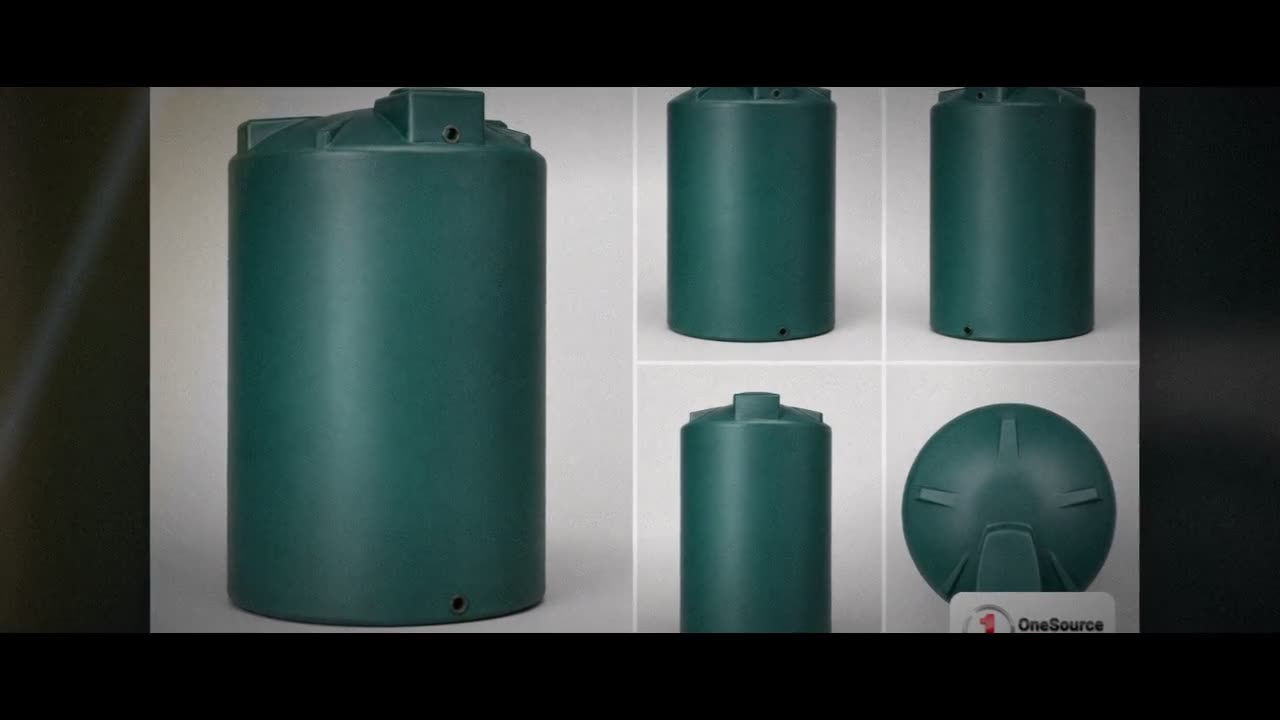 Chem-Tainer 2100 Gallon Green Vertical Water Storage Tank video