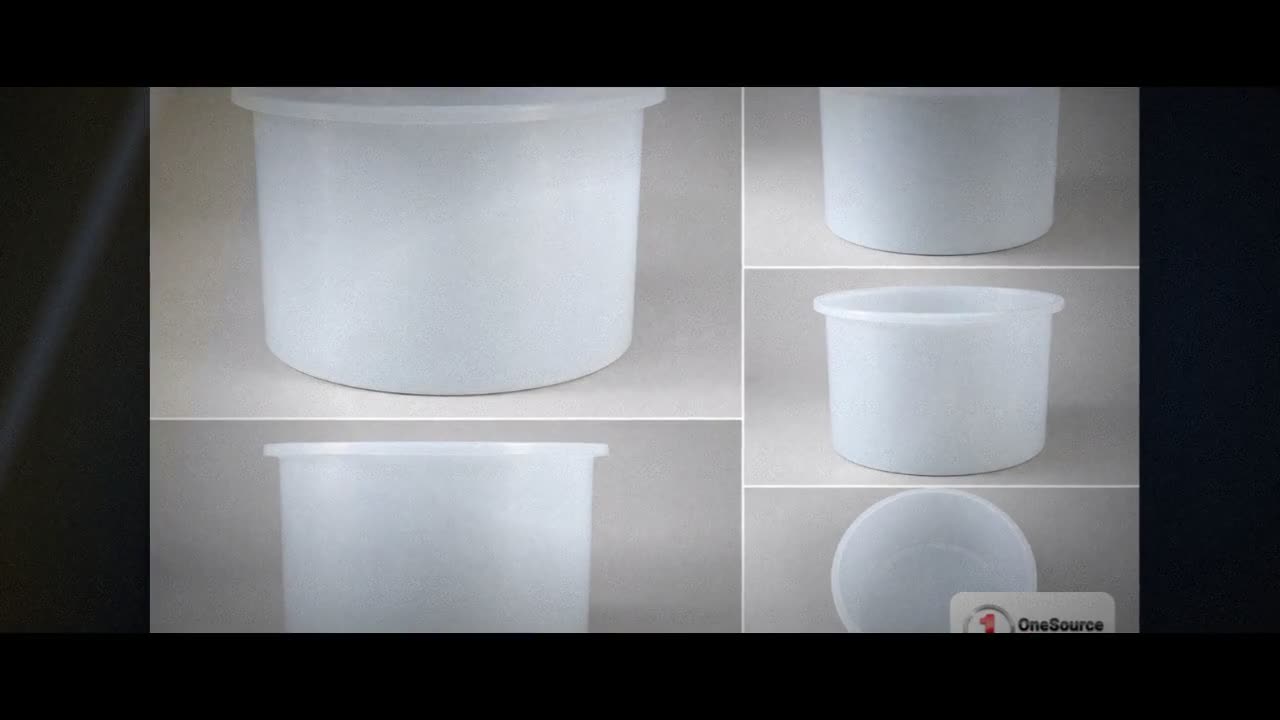 Chem-Tainer 2450 Gallon PE Cylindrical Open Top Tank video