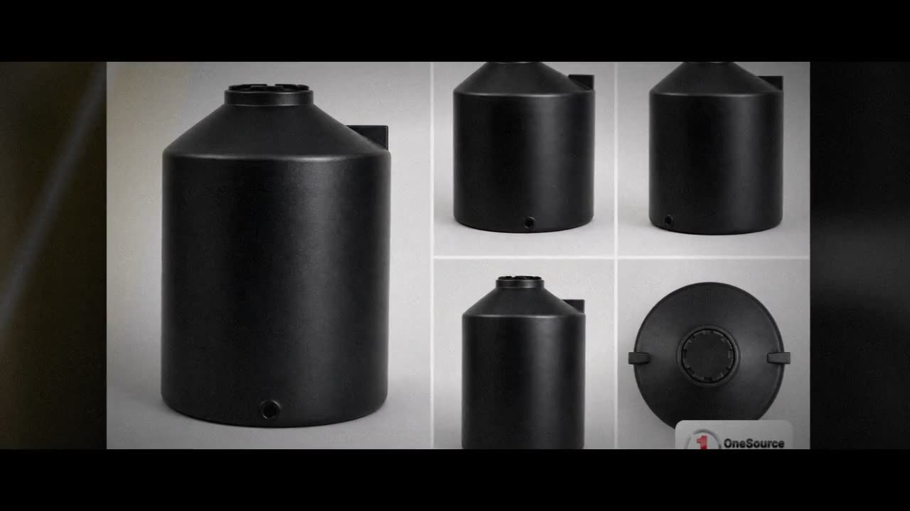Chem-Tainer 2500 Gallon Plastic Vertical Liquid Storage Tank in Black video