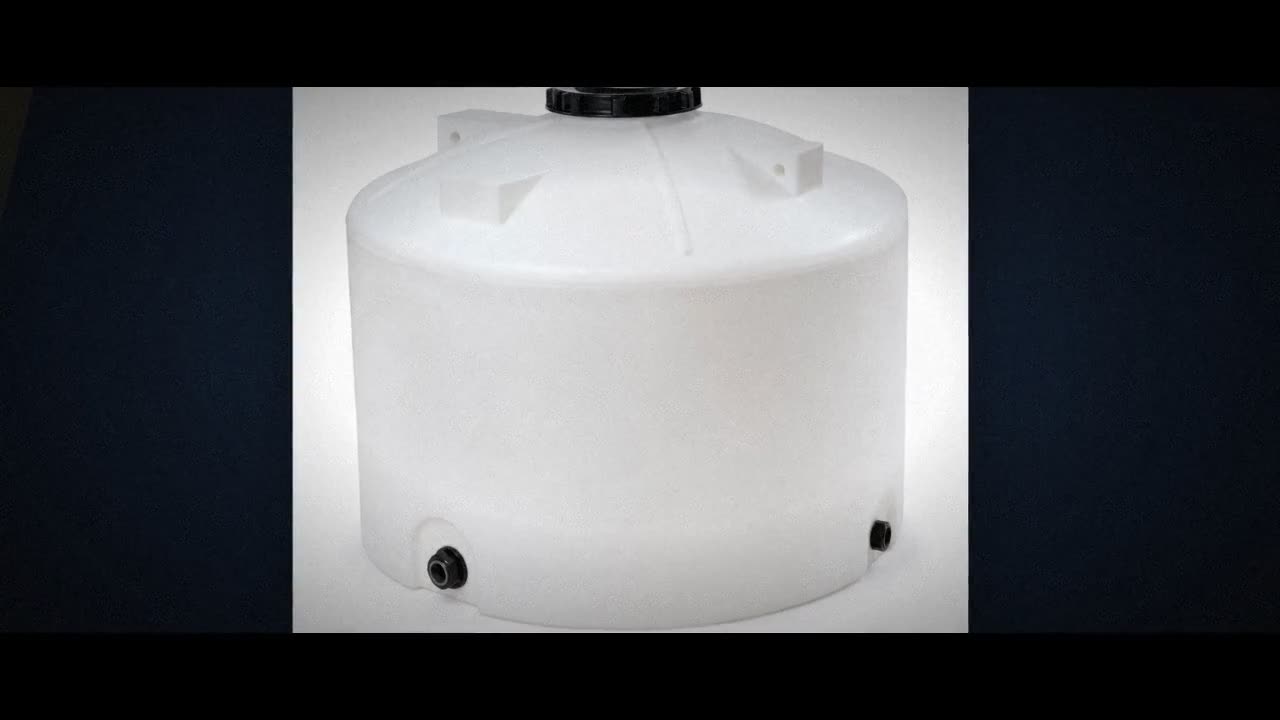 2500 Gallon Plastic Vertical Water Storage Tank in Green video