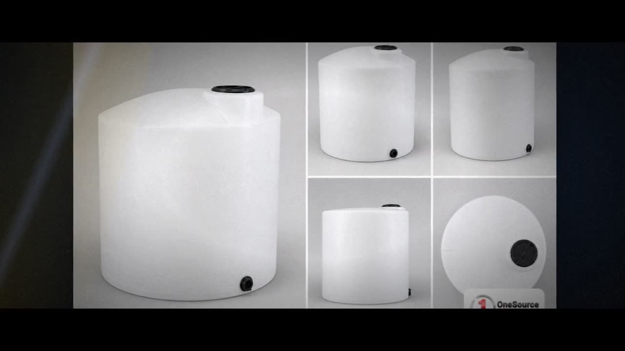 Chem-Tainer 2800 Gallon Plastic Vertical Water Storage Tank in White video