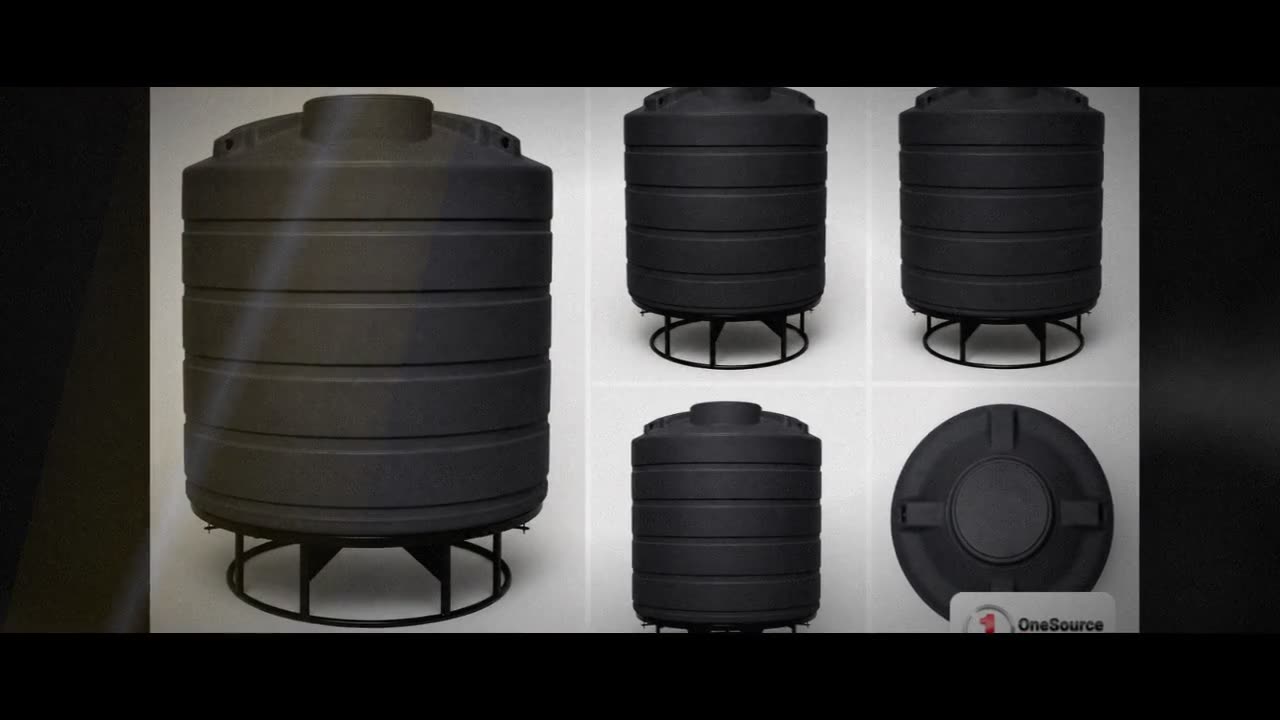 Enduraplas 550 Gallon Black Cone Bottom Tank video