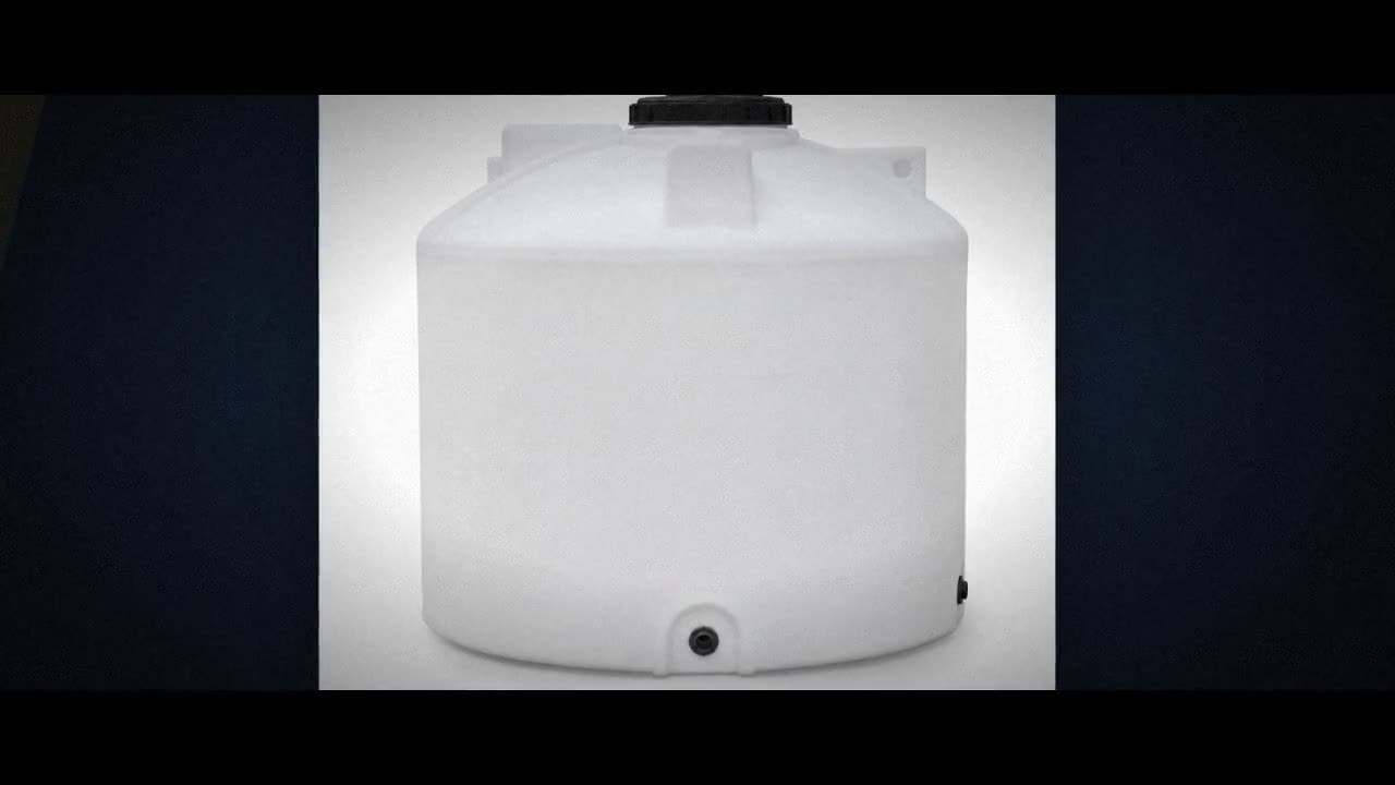 550 Gallon 15 Degree Plastic Vertical Cone Bottom Tank with Stand video