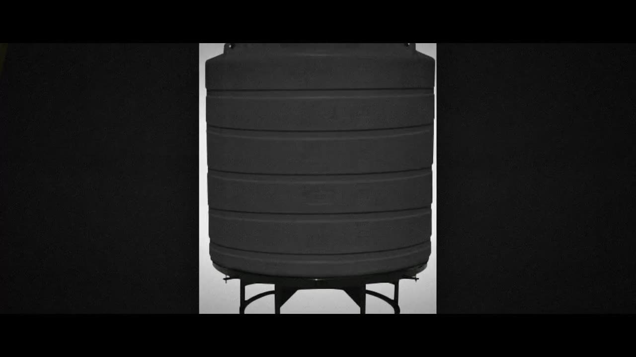 Enduraplas 550 Gallon Black Cone Bottom Tank with Stand video