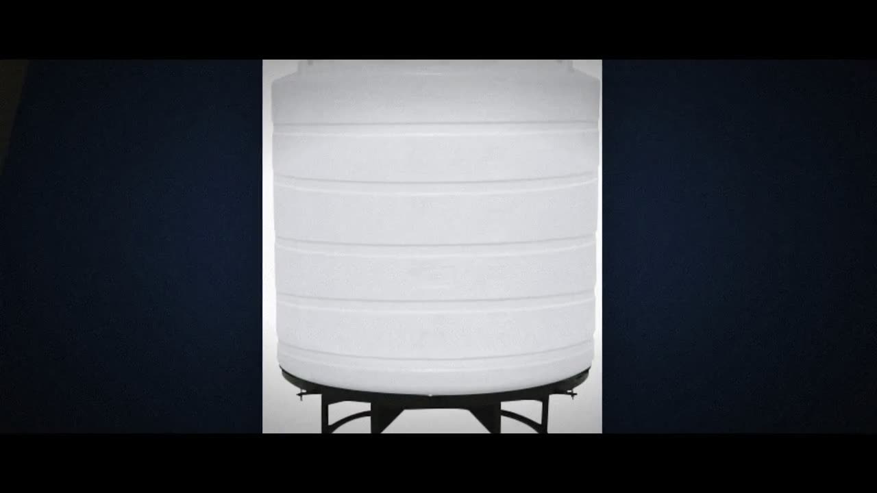 Enduraplas 550 Gallon White Cone Bottom Tank with Stand video
