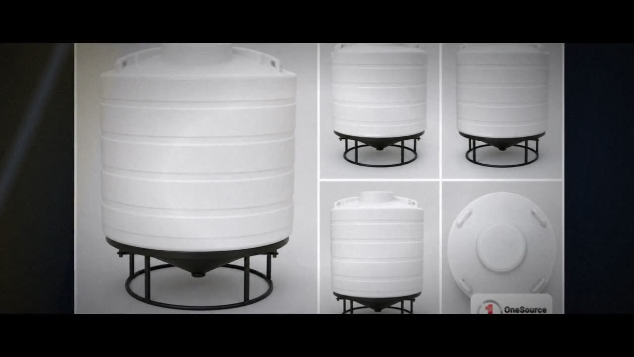 Enduraplas 550 Gallon White Cone Bottom Tank video