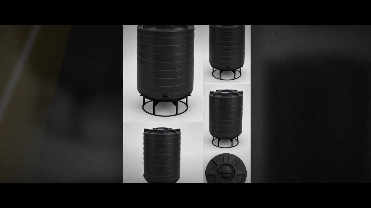 Enduraplas 870 Gallon Black Cone Bottom Tank video