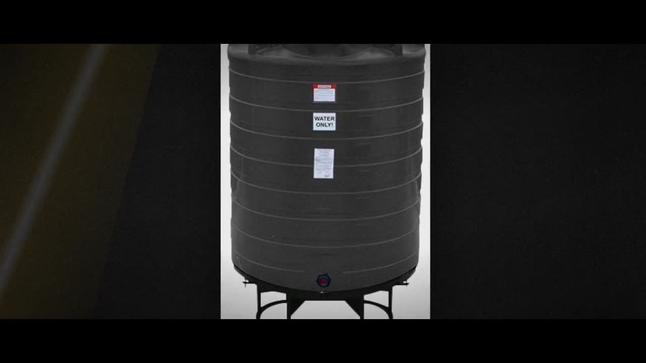 Enduraplas 870 Gallon Black Cone Bottom Tank with Stand video