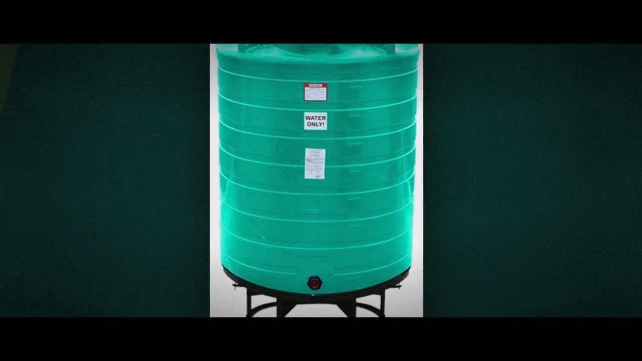Enduraplas 870 Gallon Green Cone Bottom Tank with Stand video