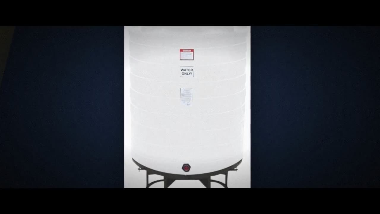 Enduraplas 870 Gallon White Cone Bottom Tank with Stand video