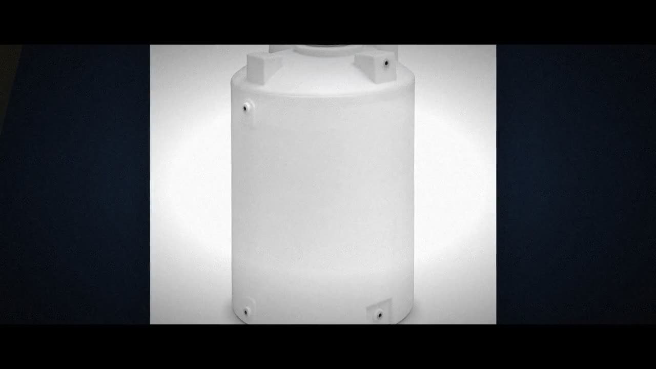 1100 Gallon 15 Degree Plastic Cone Bottom Tank with Stand video