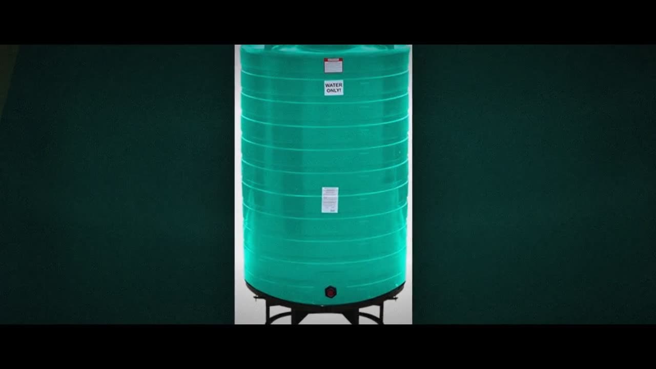 Enduraplas 1100 Gallon Green Cone Bottom Tank with Stand video