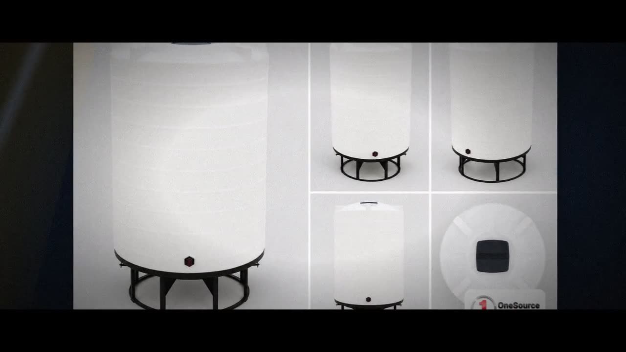 Enduraplas 1100 Gallon White Cone Bottom Tank video