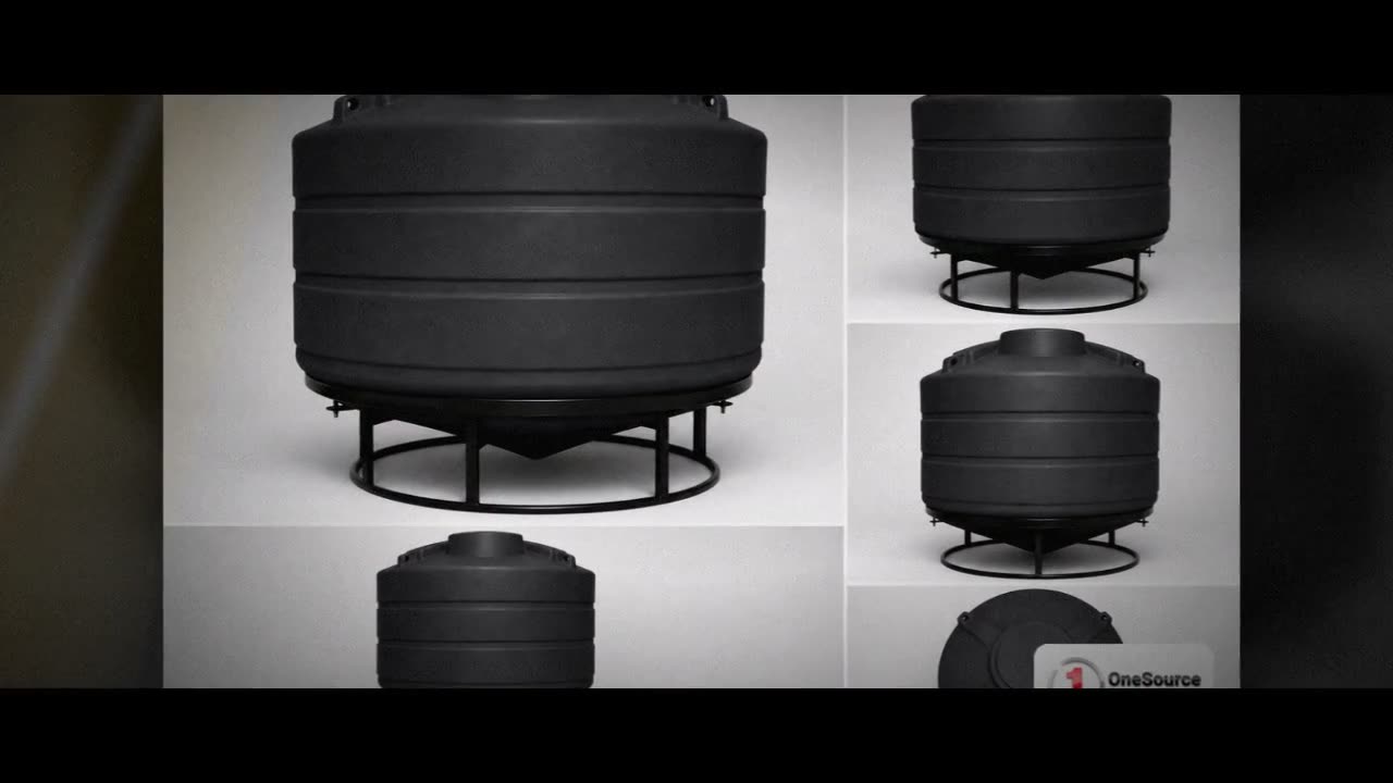 Enduraplas 1200 Gallon Black Cone Bottom Tank video