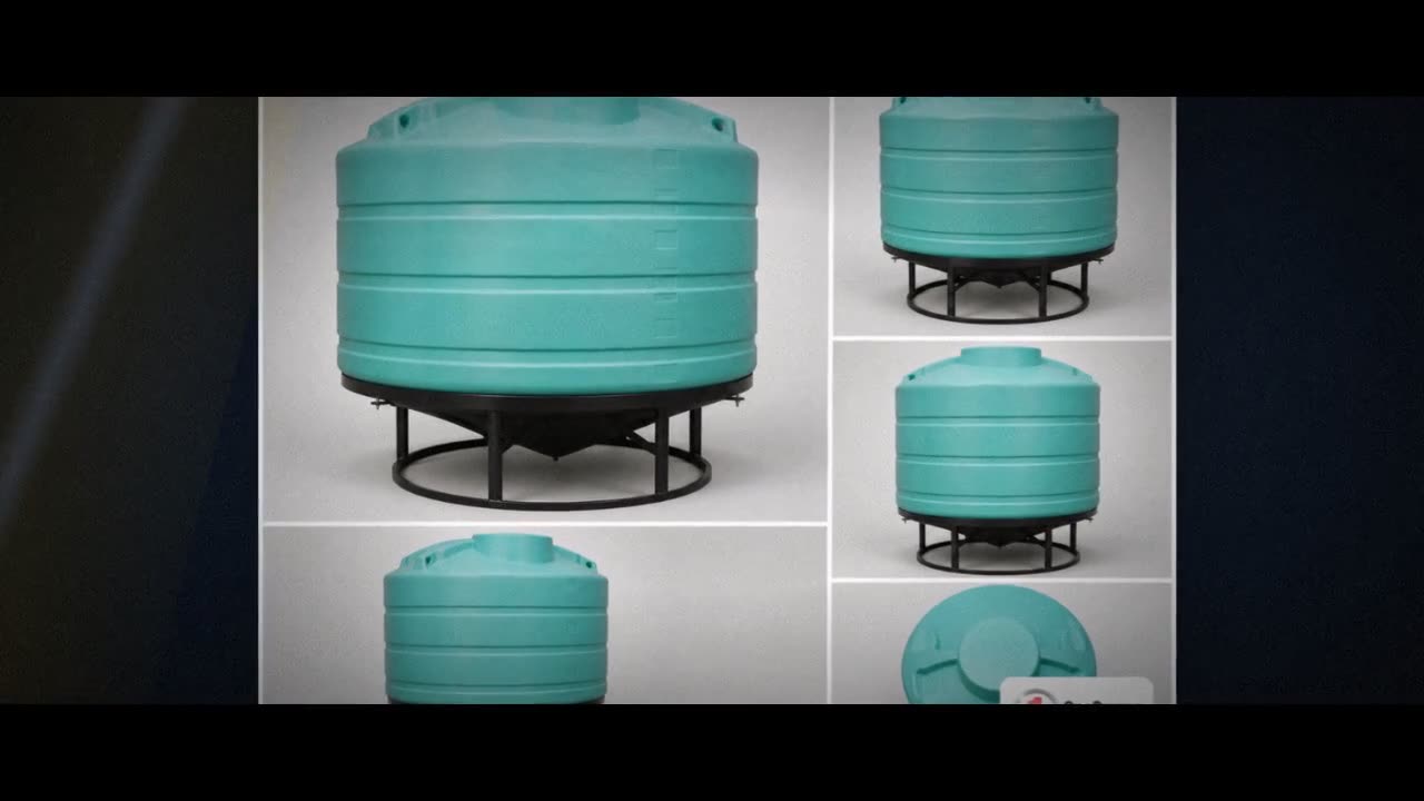 Enduraplas 1200 Gallon Green Cone Bottom Tank video