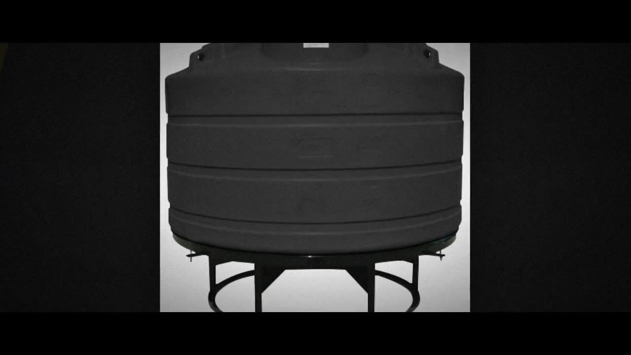 Enduraplas 1200 Gallon Black Cone Bottom Tank with Stand video