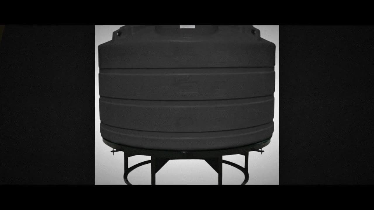 Enduraplas 1350 Gallon Black Cone Bottom Tank with Stand video
