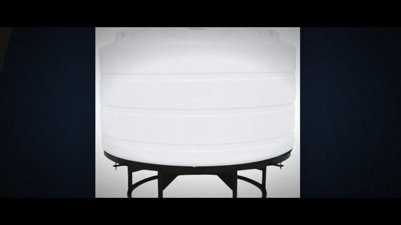 Enduraplas 1350 Gallon White Cone Bottom Tank with Stand video