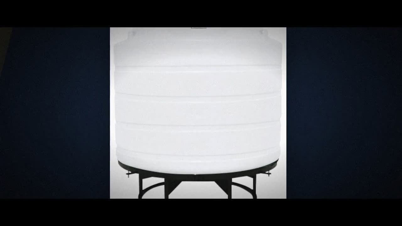Enduraplas 1550 Gallon White Cone Bottom Tank with Stand video
