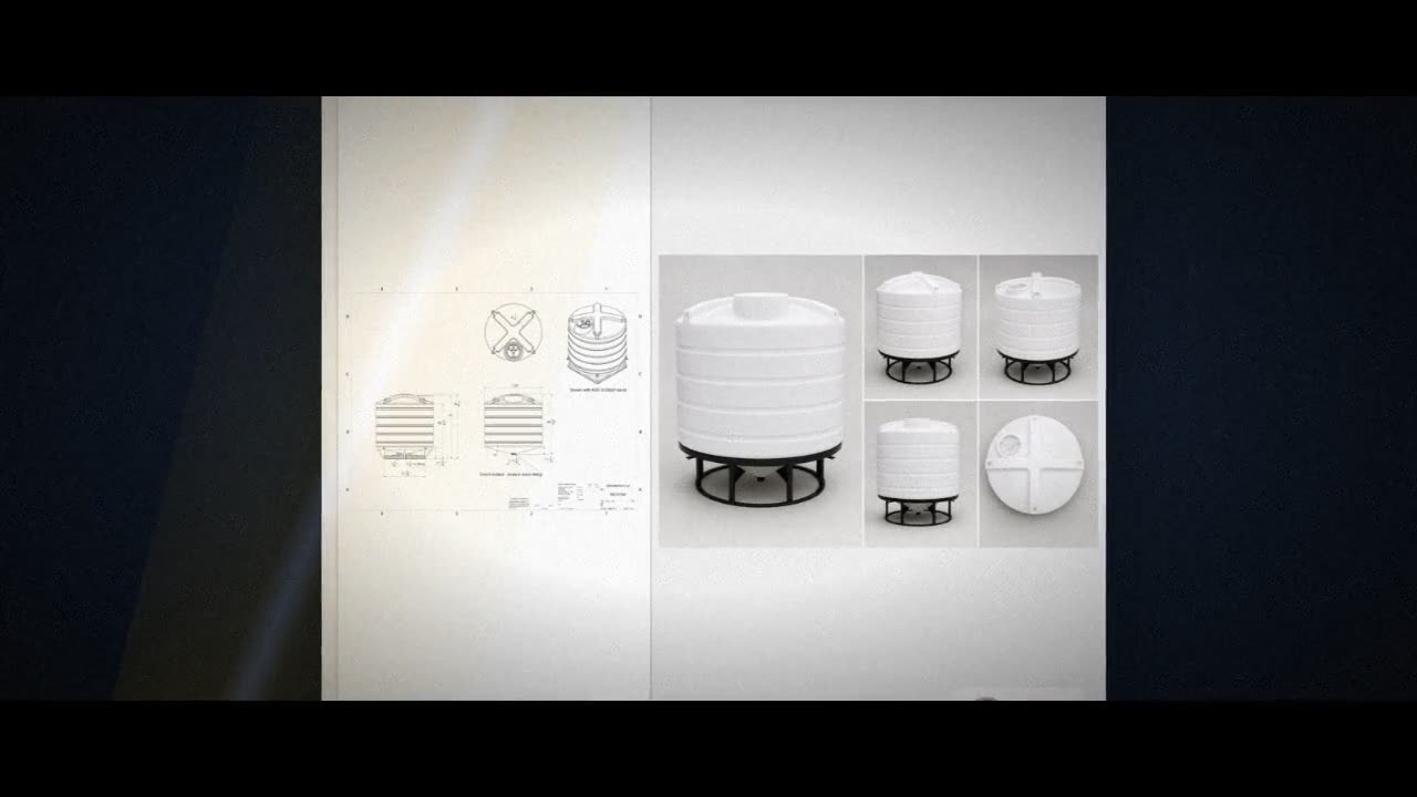 Enduraplas 1550 Gallon White Cone Bottom Tank video