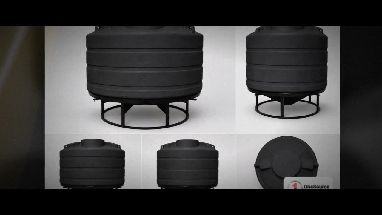 Enduraplas 1600 Gallon Black Cone Bottom Tank video
