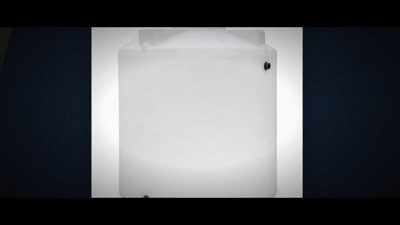 1600 Gallon 15 Degree Plastic Vertical Cone Bottom Tank with Stand video