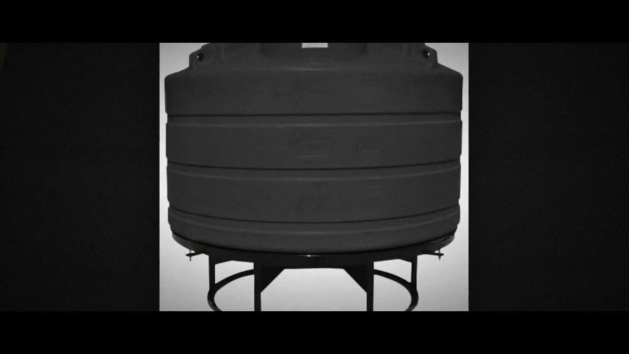 Enduraplas 1600 Gallon Black Cone Bottom Tank with Stand video